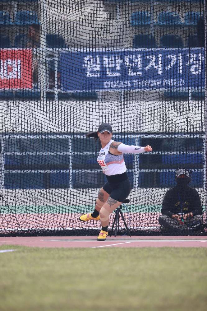 여자 원반던지기 하이라이트